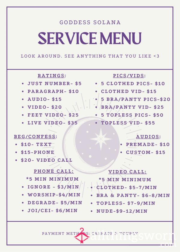 Service Menu