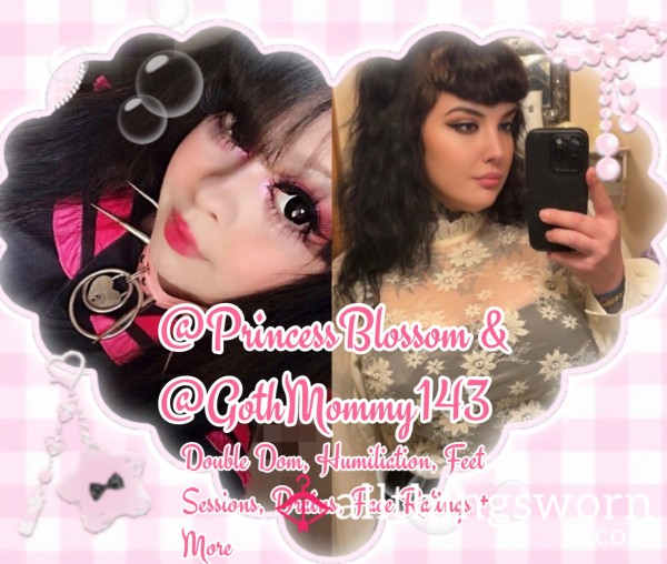 😈🖤 Sessions / Collab With Me & @GothMommy143 🖤😈 TWO GOTH CURVY TATTED GIRLS, TOO HOT TO HANDLE!