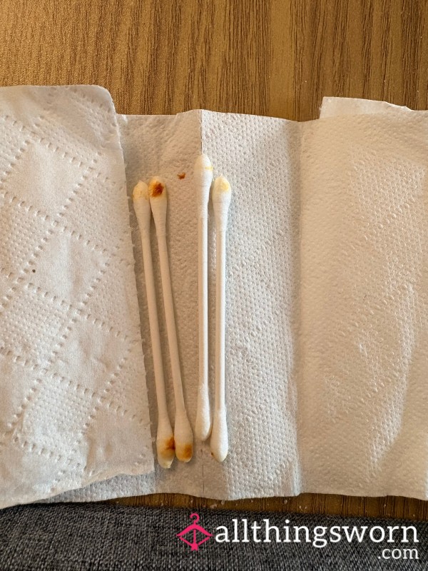 Set Of Used Cotton Buds