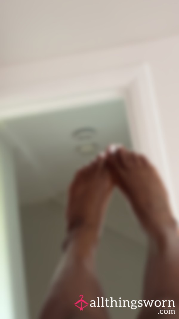 Set Of White Toe Pics, Oily Toes Size 4.5 UK