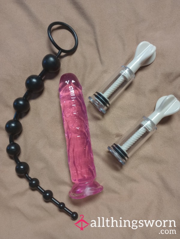 --s** ToYs--12inch A**l Beads, 6inch Di**o With Suction 🪠 And Nipple Pumps🤩