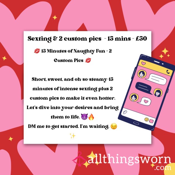 S**ting For 15 Mins With 2 Custom Pics Included