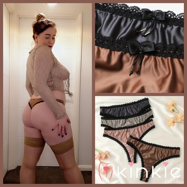 S**y And Silky Lace Trim Thongs.... Who Loves A Peachy Arse 🤪🍑