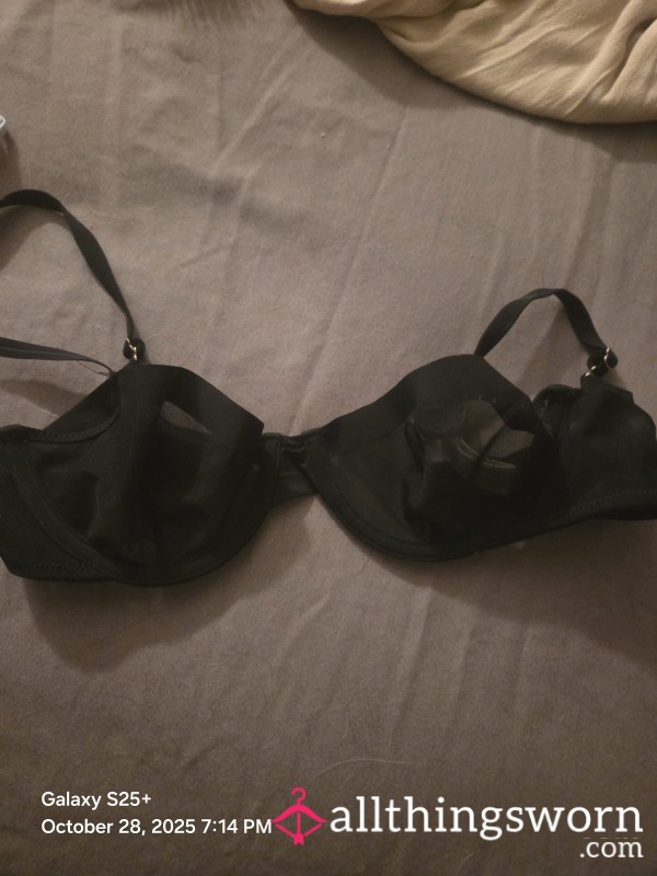 S**y As Hell Black Mesh Bra B Cup