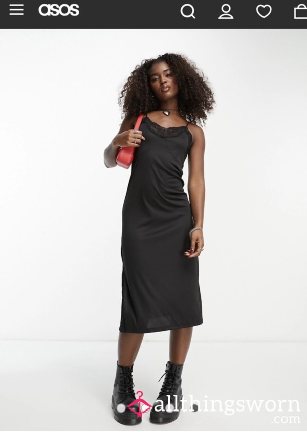 S**y ASOS Lace Slip Dress Size Large