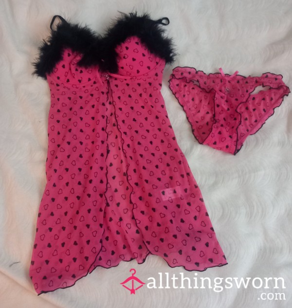 Owned By Katie Cougar For 15years,s**y Baby Doll And Panties Size 8