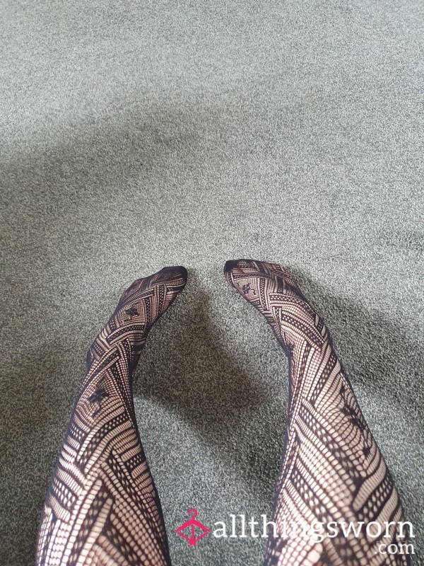 S**y Black Fish Net Tights Pic 😘
