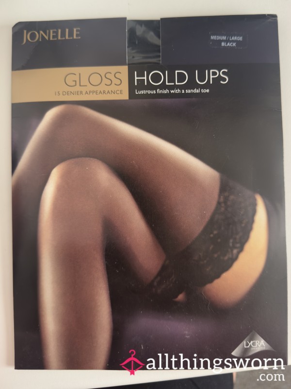 S**y Black Glossy Hold Ups 🖤
