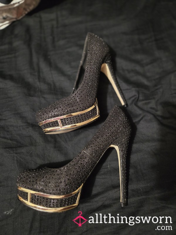 Used Black Stillettos