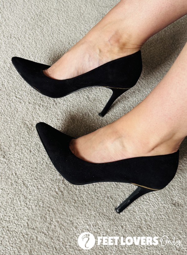 S**y Black Kitten Heels