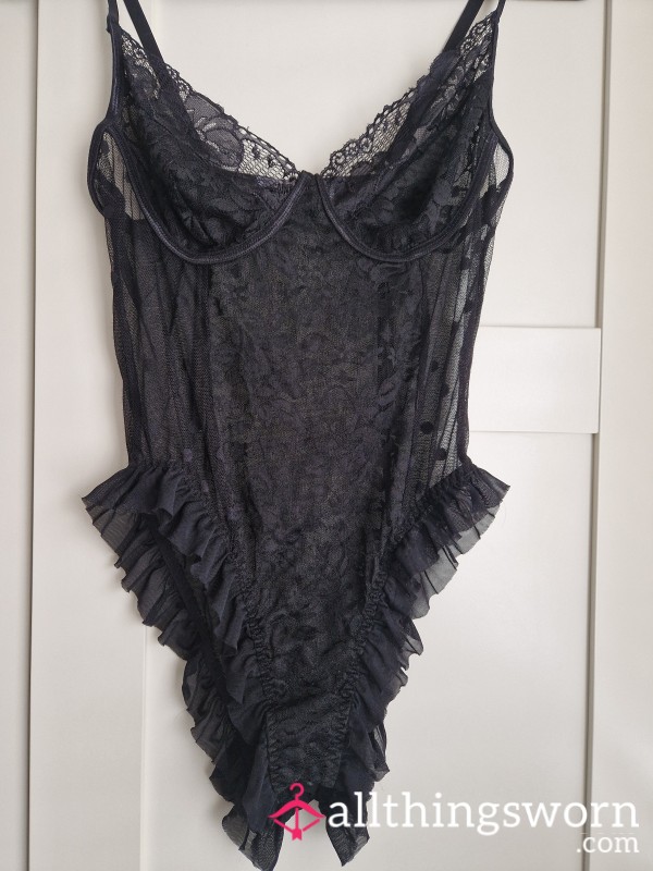 S**y Black Lace Bodysuit