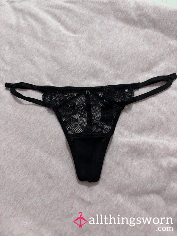 F**ked In Crotchless Black Lacey Ann Summers Thong