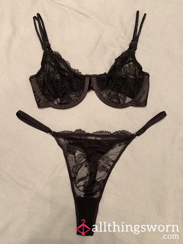 Black Lace Lingerie Set