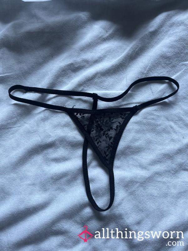 S**y Black Skimpy G String Thong