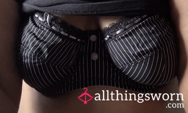 S**y Black Stripped Bra
