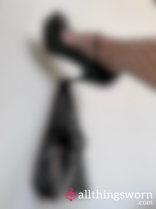 3 For 1 - S**y Black Stripper Heels