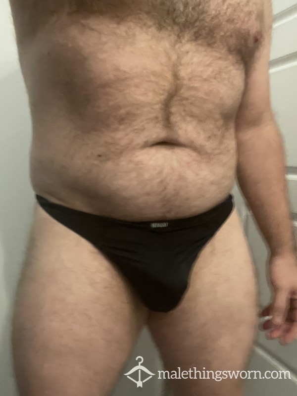S**y Black Thong - Most Comfortable Fabric.