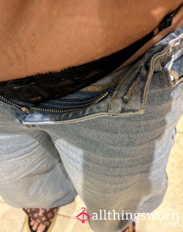 S**y Black Thong Worn All Day
