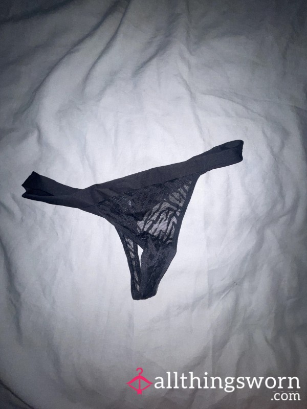 S**y Black Thong Worn All Day
