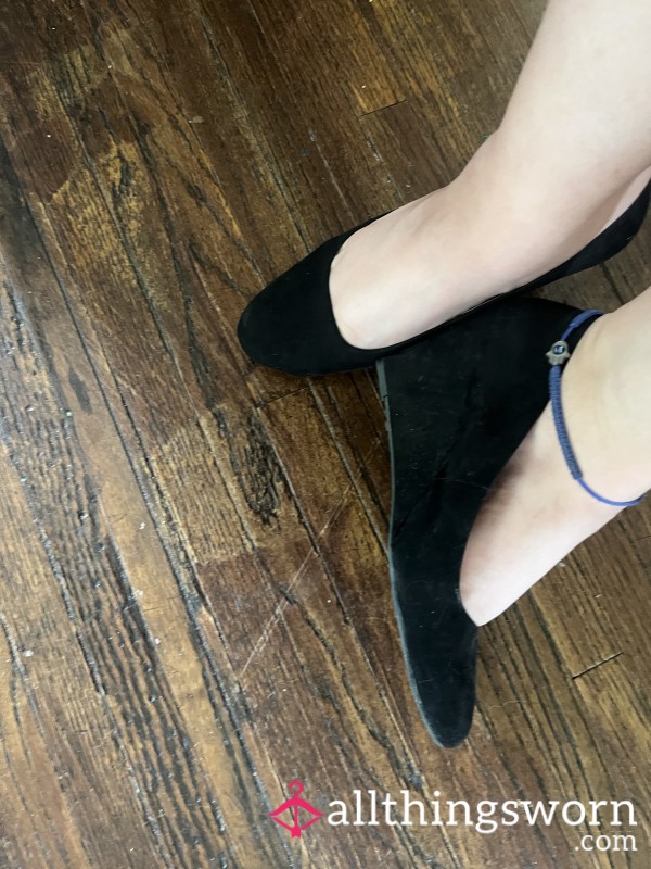 S**y Black Wedges