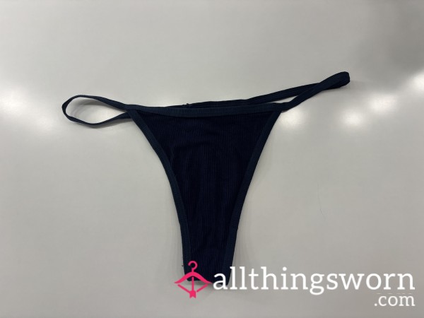 S**y Blue Cotton Thong
