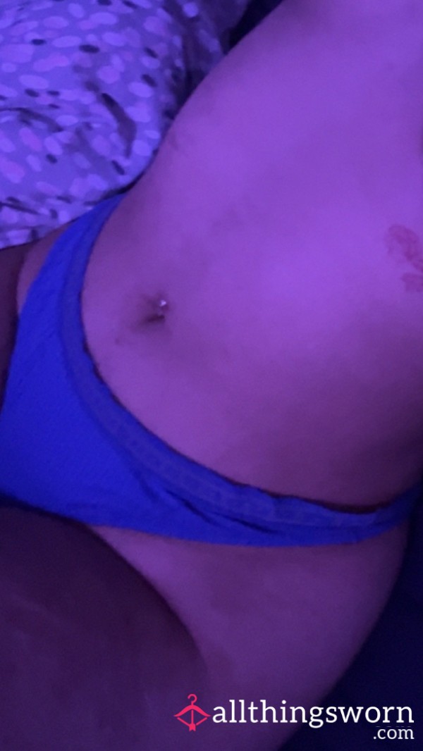 S**y Blue Cotton Thong
