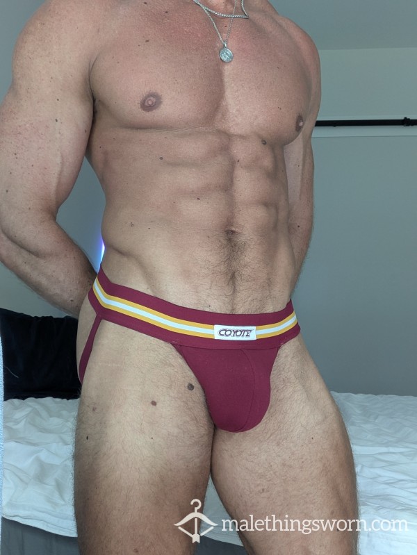 S**y Bodybuilder's Red Jockstrap
