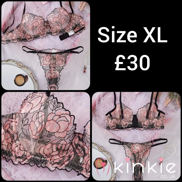 S**y Bra + Thong Set Sz 16