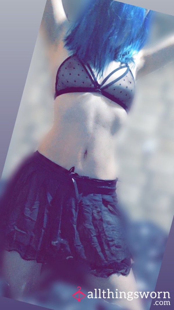 S**y Bra With Black Skirt