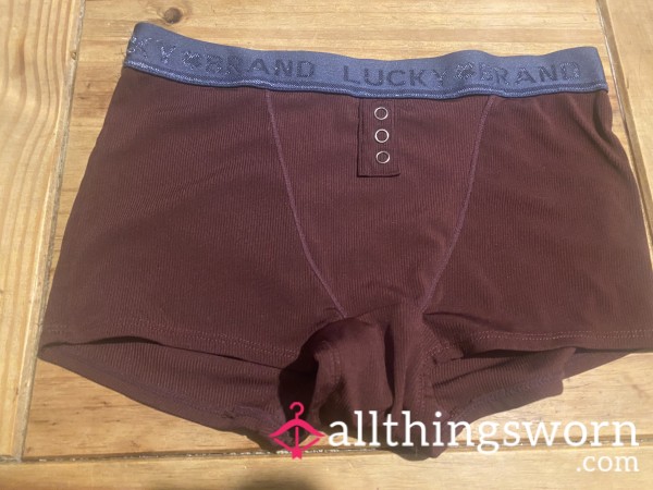 S**y Burgandy Girl Boxers💜