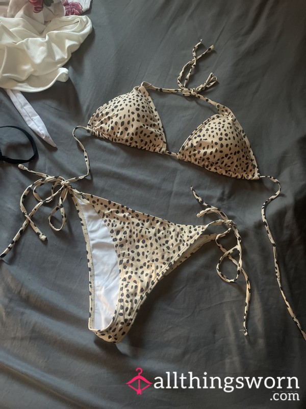 S**y Cheetah Print Bikini Xl
