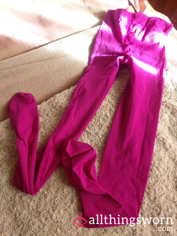 S**y Colored Fuchsia Pantyhoses