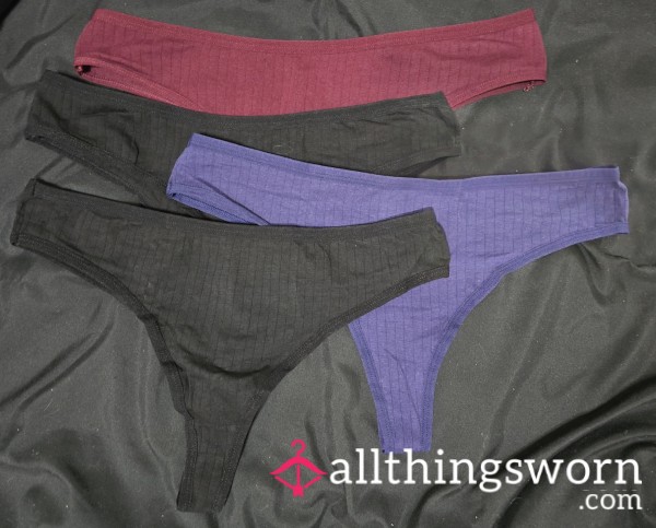 S**y Cotton Thongs 24hr Wear