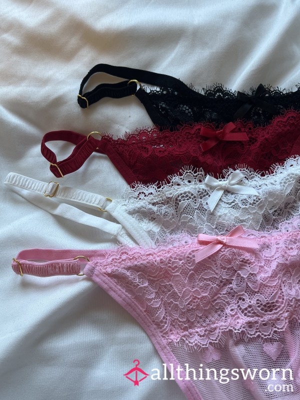 S**y Cute Lace Thong Set