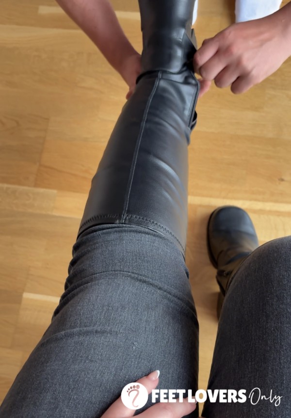 S**y Feet After A Long Day At Work Getting Unwrapped