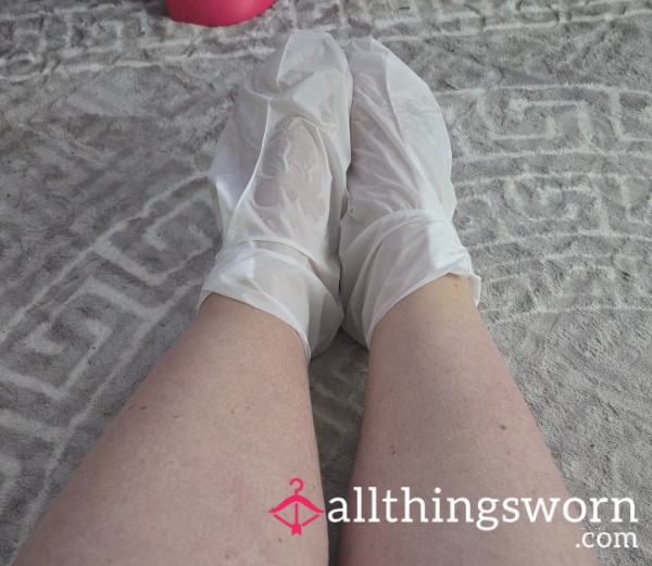Used Creamy Foot Mask