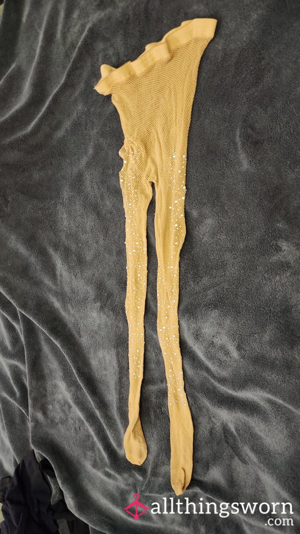 S**y Fishnet Pantyhose W/ Sparkles