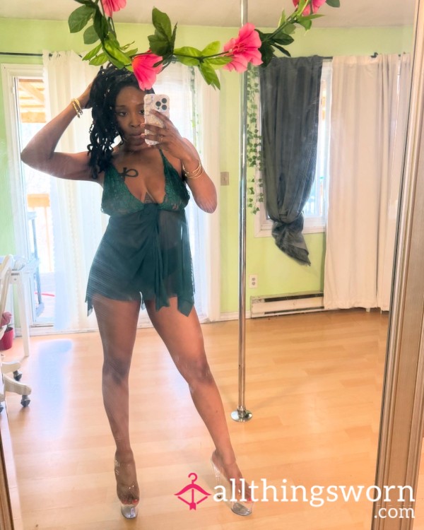S**y Green Lingerie Top