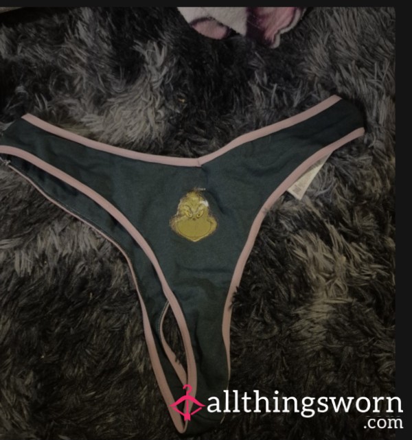 S**y Grinch Thongs Well Used