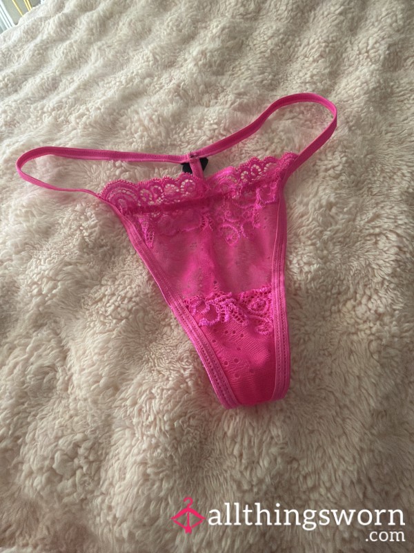 💖 S**y Hot Pink Lace Thong 💖 SALE $15.55