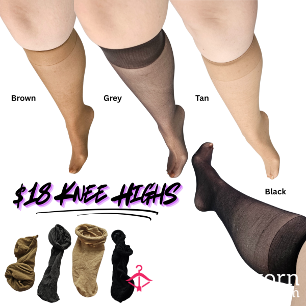 S**y Knee Highs - 4 Color Options!