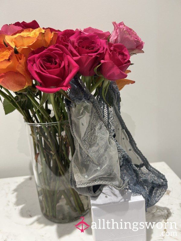 S**y Lace Grey Panties.