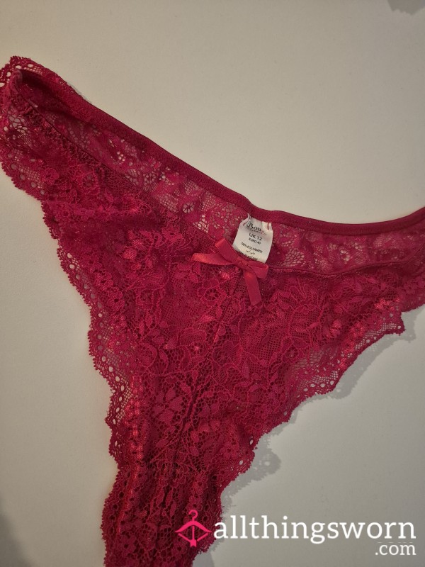 S**y Lace Red Hot Thong