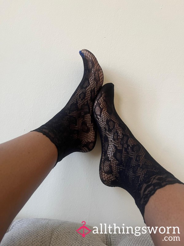 🔥 S**y Lace Socks – Fresh From My Warm, Sweaty British Feet 😈