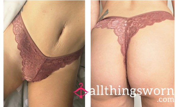 S**y Lace Thong - Worn Just For You, (Multiple Colours Available) 💖