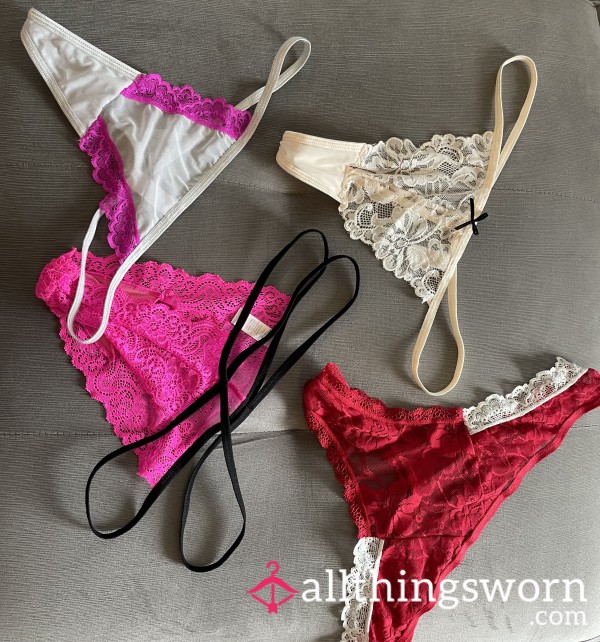 S**Y LACE THONGS