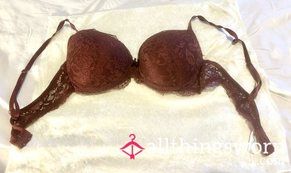 S**y, Lacy Burgundy Push-up Bra!!