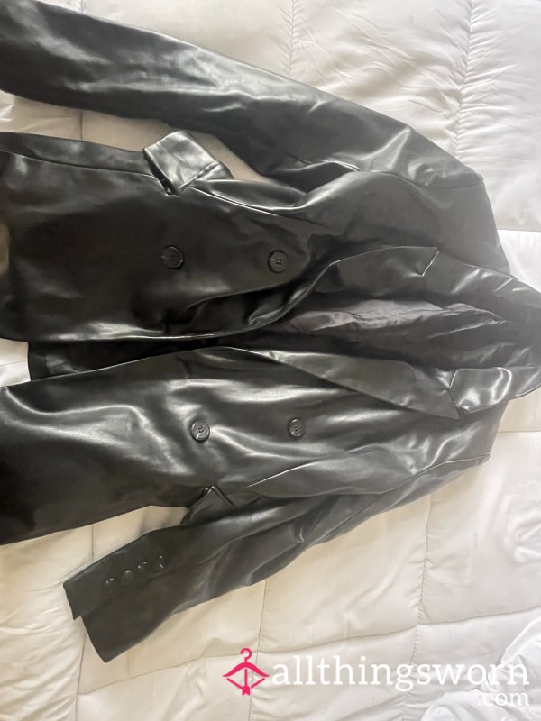 S**y Leather Blazer