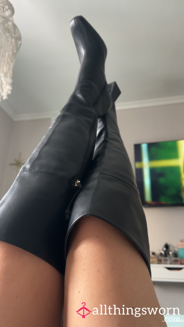 S**y Leather Zara Boots - Black
