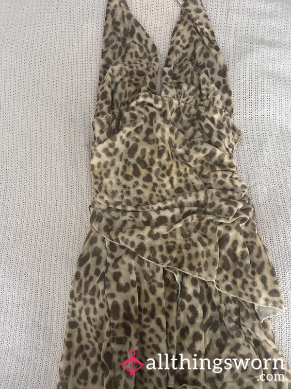 S**y Leopard Print Dress